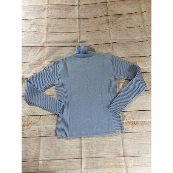 Spyder Women's Black Knit Long Sleeve Turtle Neck Sweater - 8 - Picture 10 of 11